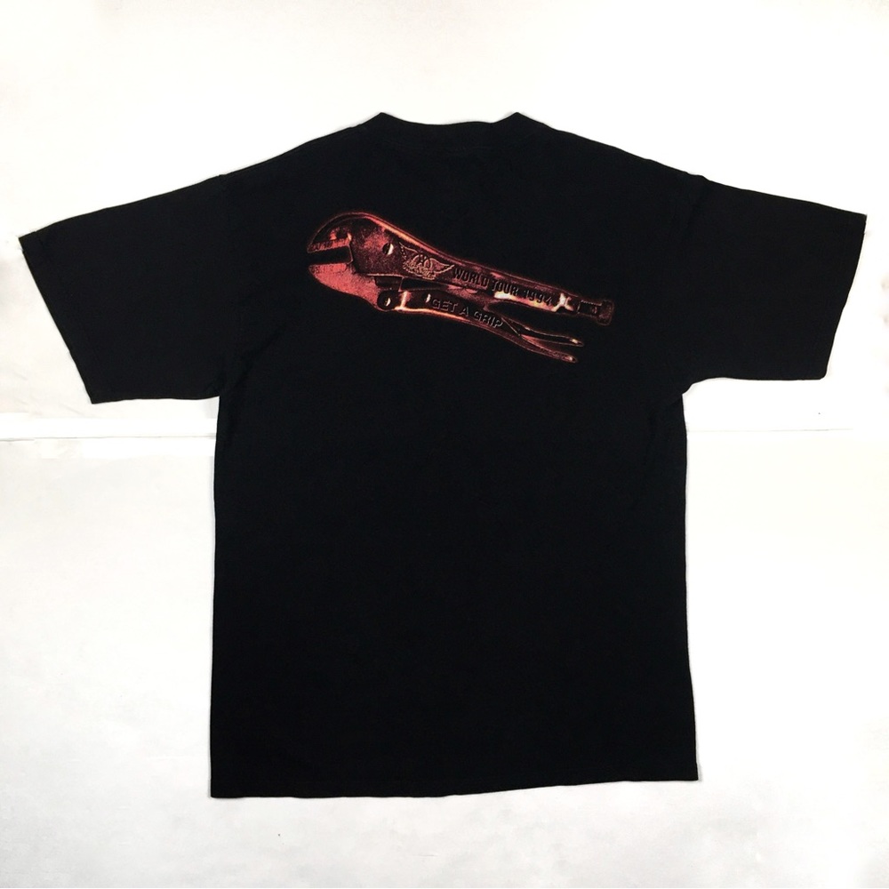 Vintage 1994 Aerosmith Get a Grip Band T-Shirt XL Black Rock Tee 90s Vtg Music - Picture 8 of 16